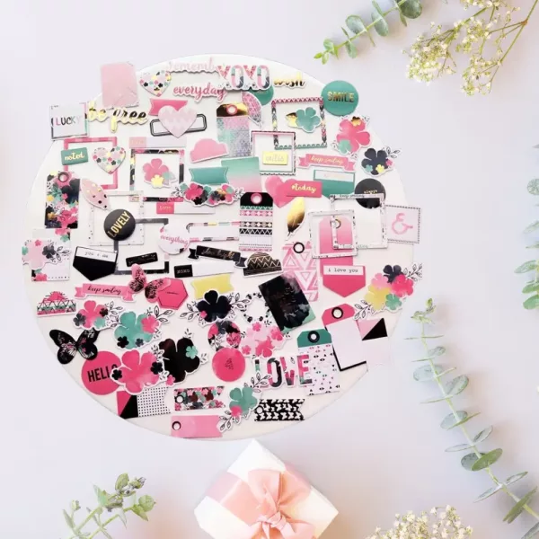 Image Die Cut Love Flowers