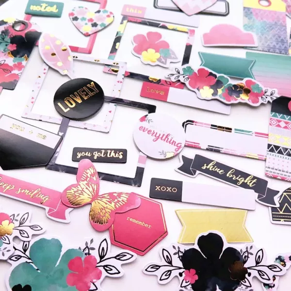 Image Die Cut Love Flowers