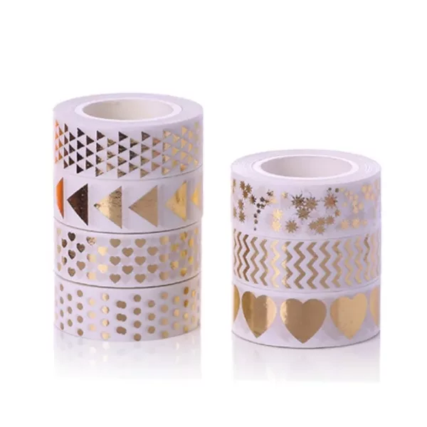 Washi Tape Geometric Gold Foil