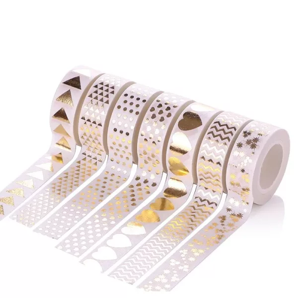 Washi Tape Geometric Gold Foil