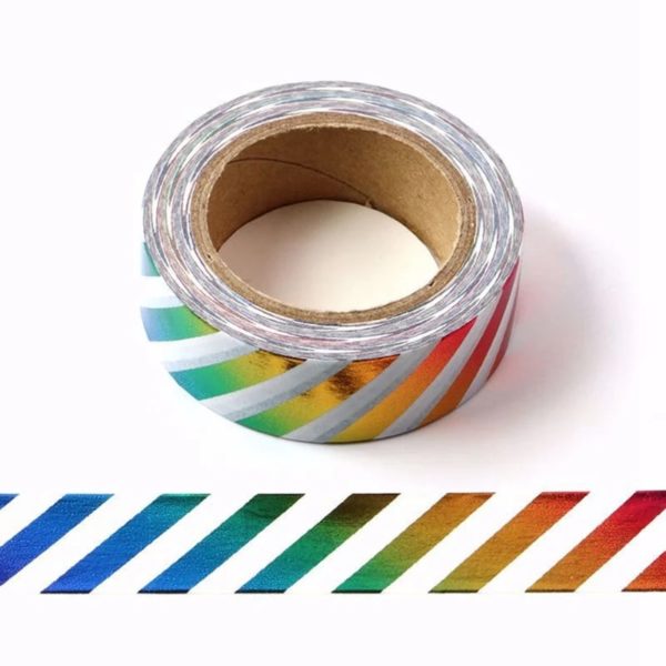 Washi-Tape-Rainbow-Stripes-Metallic-Foil-2