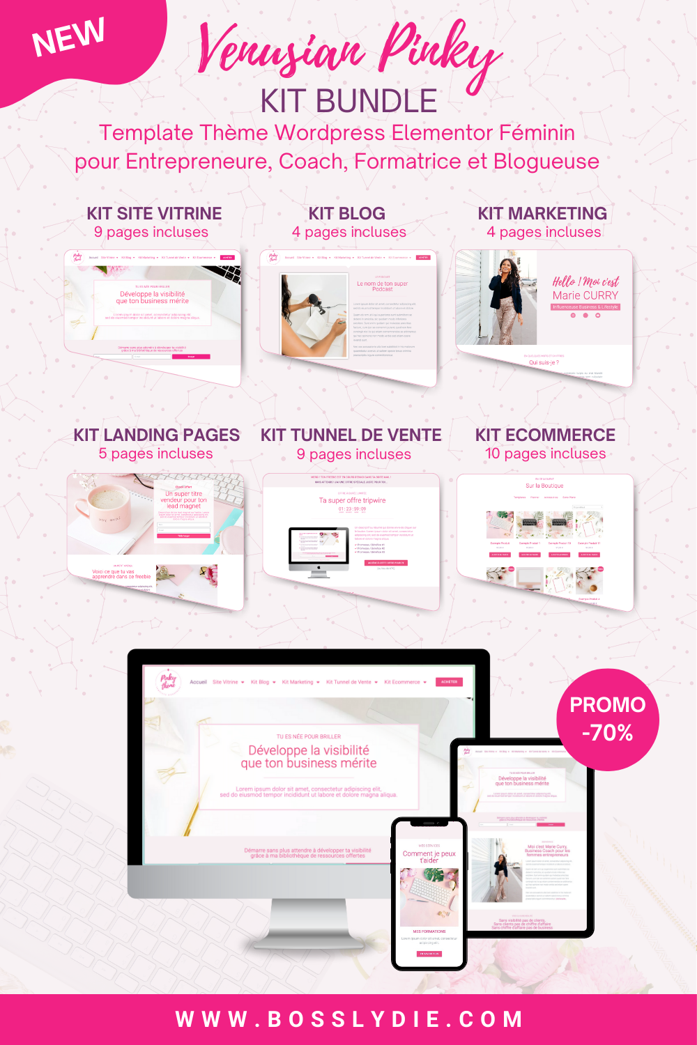 Vignette Pinterest Venusian Pinky Bundle