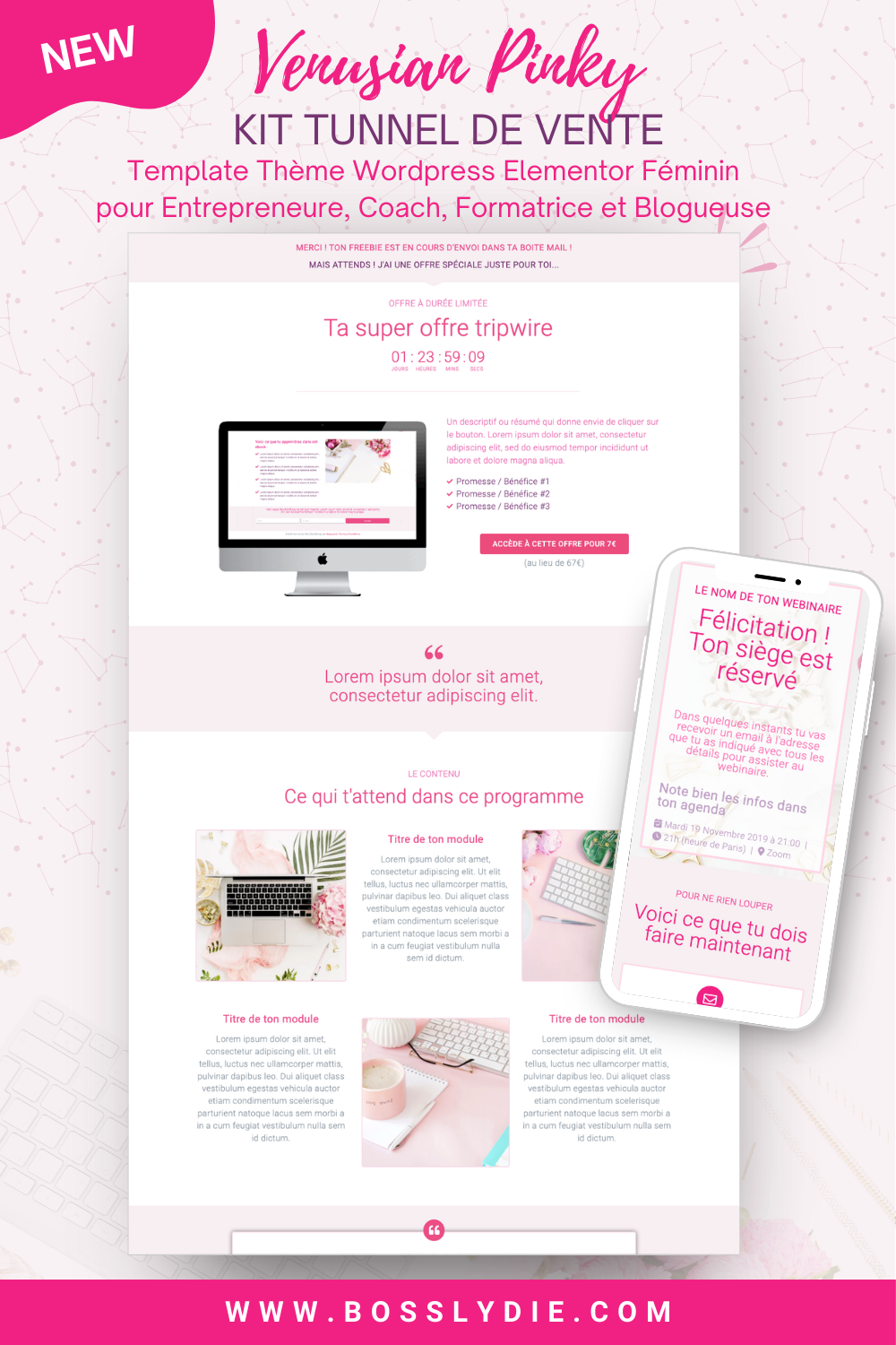 Vignette Pinterest Venusian Pinky Kit Tunnel de Vente